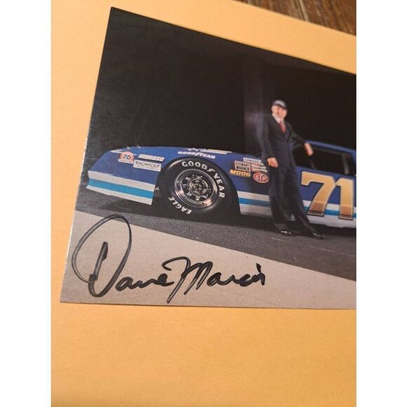 1989 Dave Marcis Signed NASCAR Postcard #71 Lifebuoy Chevy 9x6 Winston Cup - Picture 2 of 4